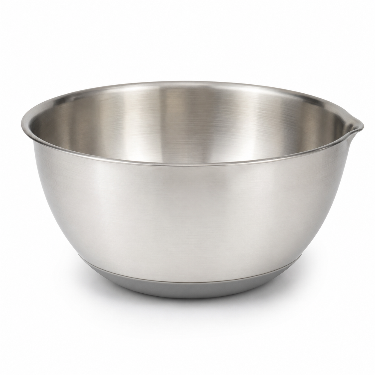 Bol mélangeur en inox gris perle avec base antidérapante 24 cm