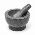 Mortier et pilon en granit gris froid diamètre 12 cm