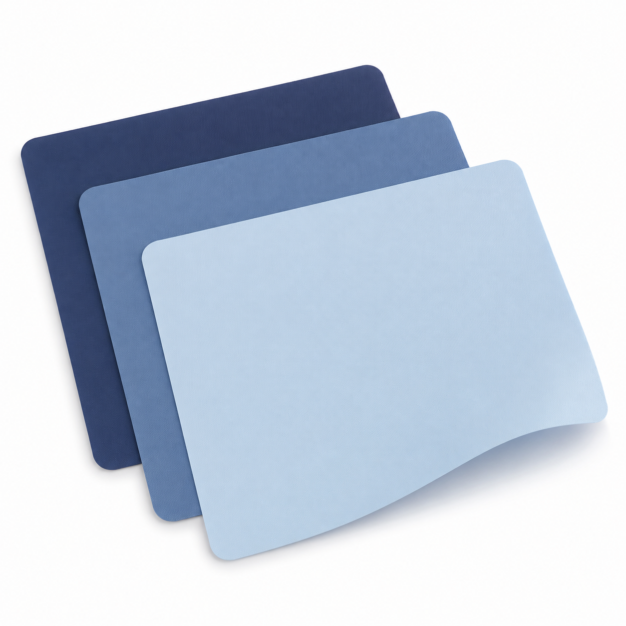 Lot de 3 tapis de découpe flexibles bleu froid 38 x 30 cm