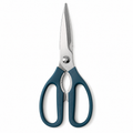 Ciseaux de cuisine démontables en inox bleu pétrole 21 cm