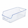 Boîte de réfrigérateur empilable transparente bleu froid 30 x 15 x 10 cm