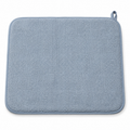 Tapis égouttoir en microfibre bleu brume 45 x 40 cm