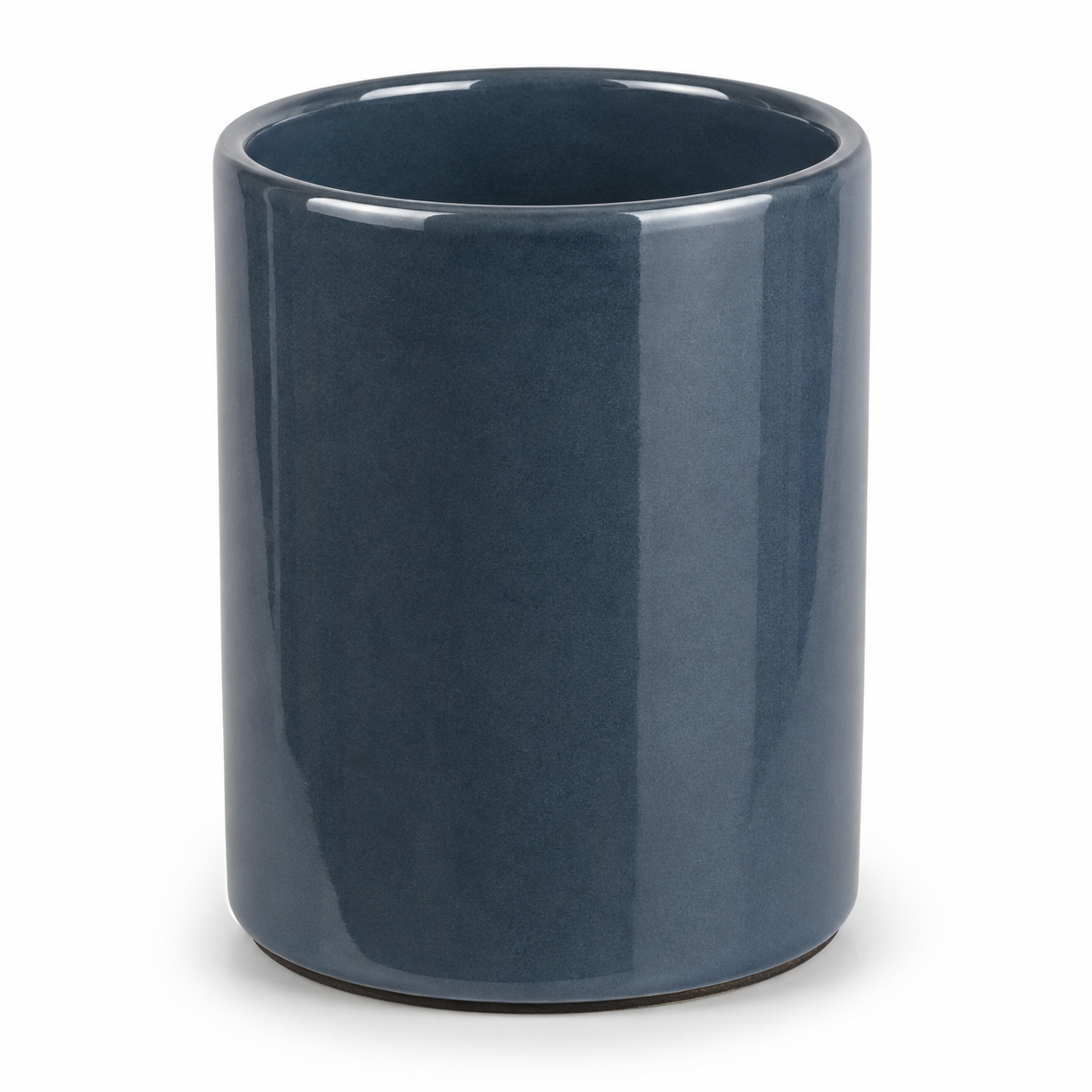 Porte-ustensiles en céramique bleu ardoise 15 x 18 cm