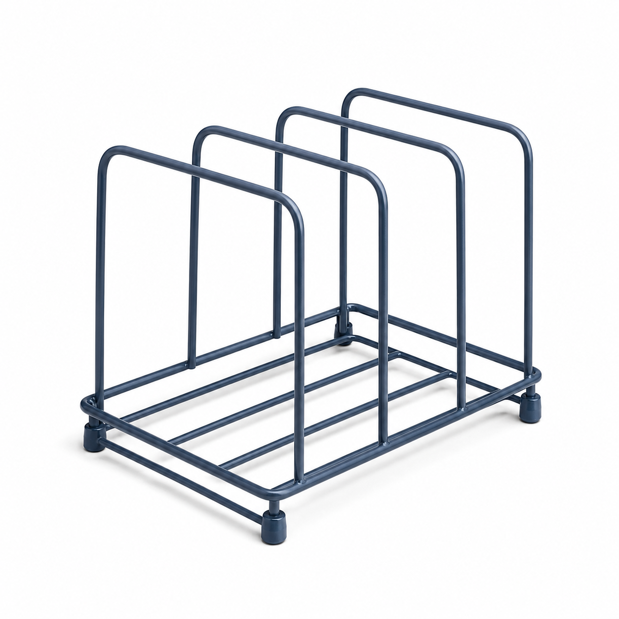 Support pour planches et couvercles bleu ardoise 28 x 18 x 16 cm